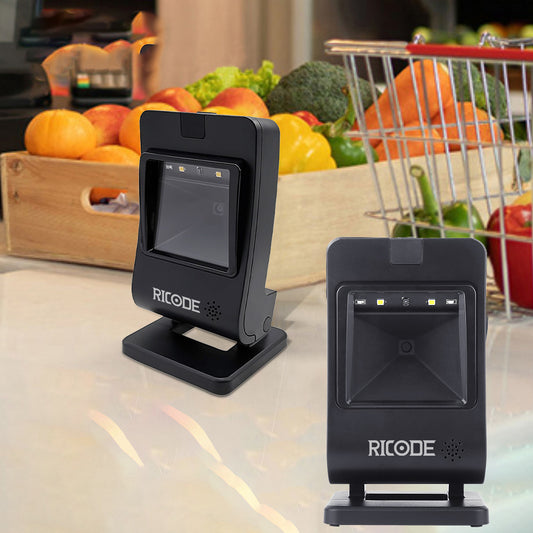 RiCODE Desktop 1D /2D/QR Bar code Reader for cashier bookshop supermarket