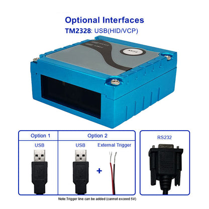 Fast continuous Scanning wired dpm 2d barcode reader rugged industrial Ethernet Fixed Barcode Scanner For Conveyor