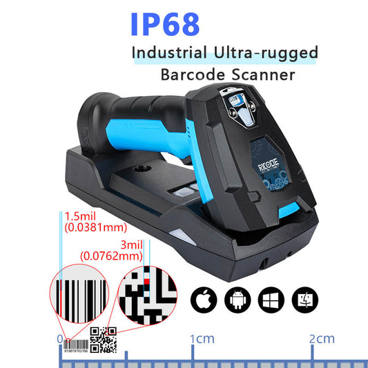 Ultra-rugged IP68 Industrial Barcode Scanner RiCODE TI6820HD