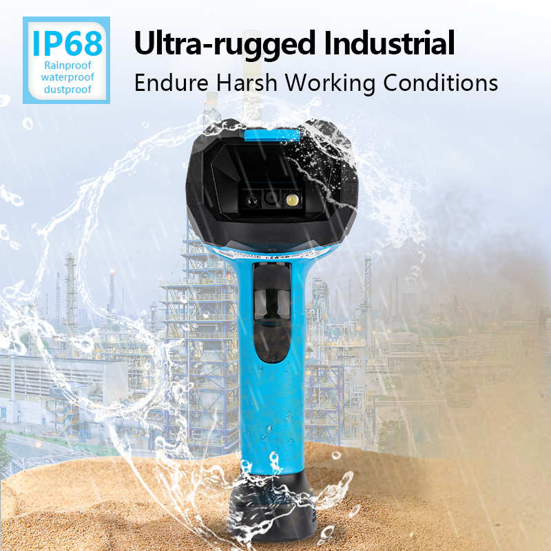 Ultra-rugged IP68 Industrial Barcode Scanner RiCODE TI6820HD